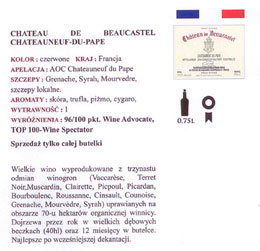 Skarbiec Wina- karta win