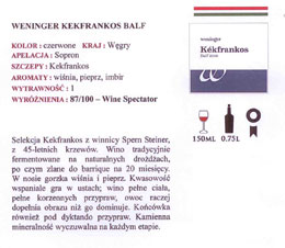 Skarbiec Wina- karta win
